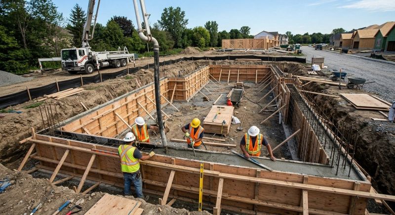 Concrete Foundation Pouring in Columbus, OH